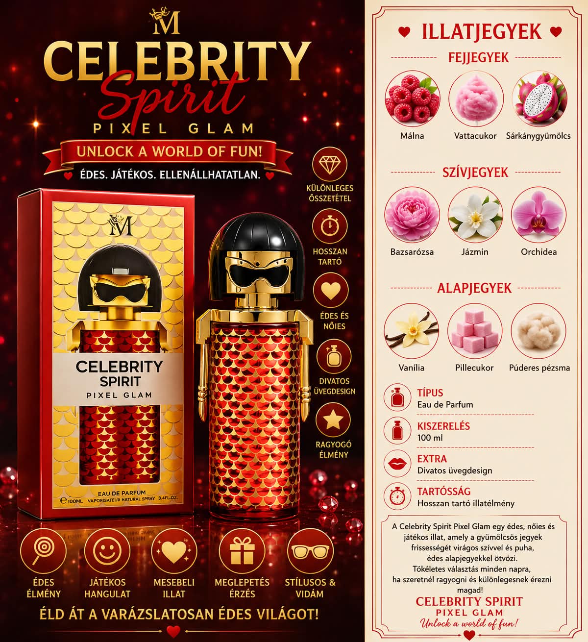 Celebrity Spirit Pixel Glam