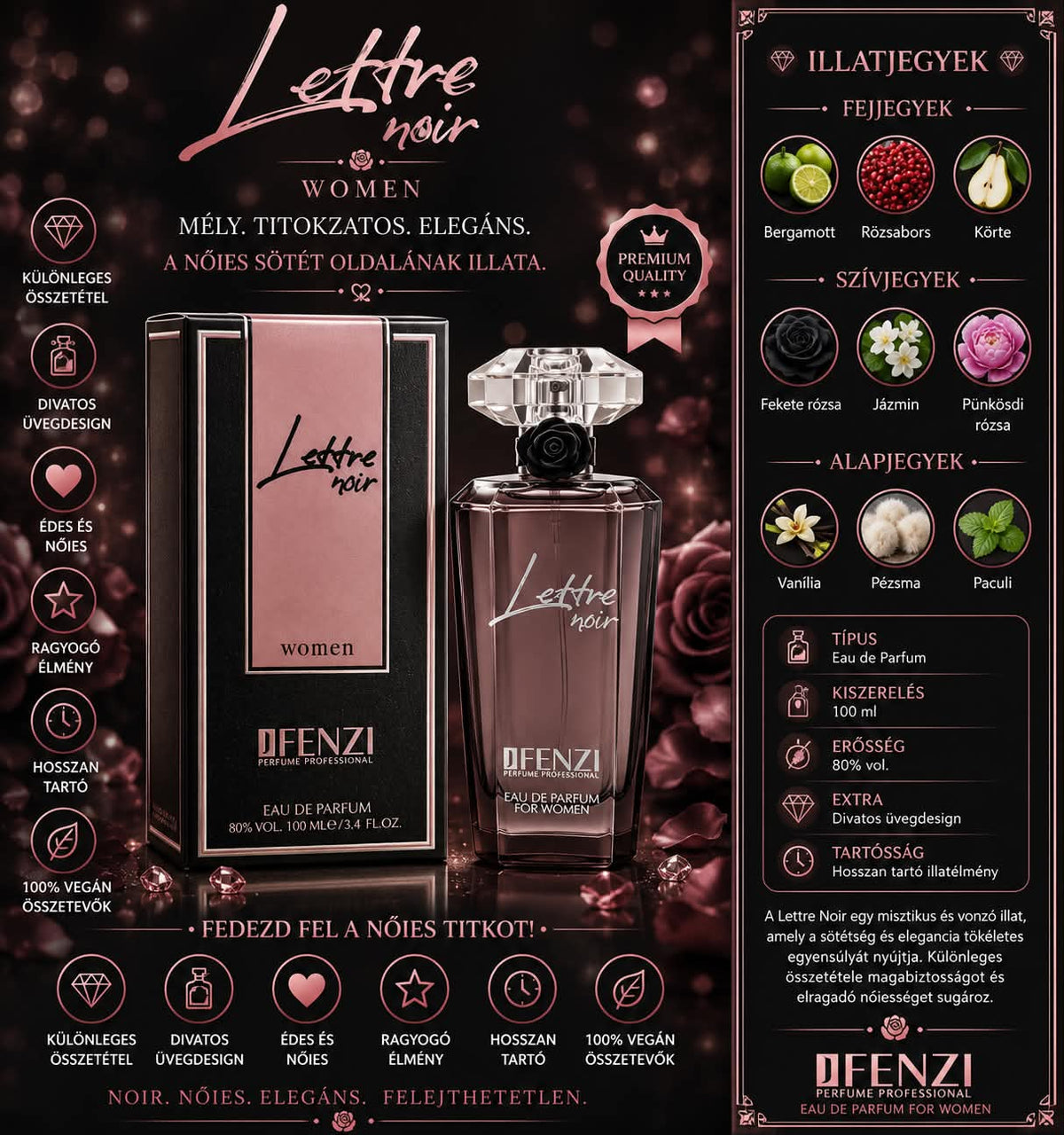 JFenzi Lettre Noir